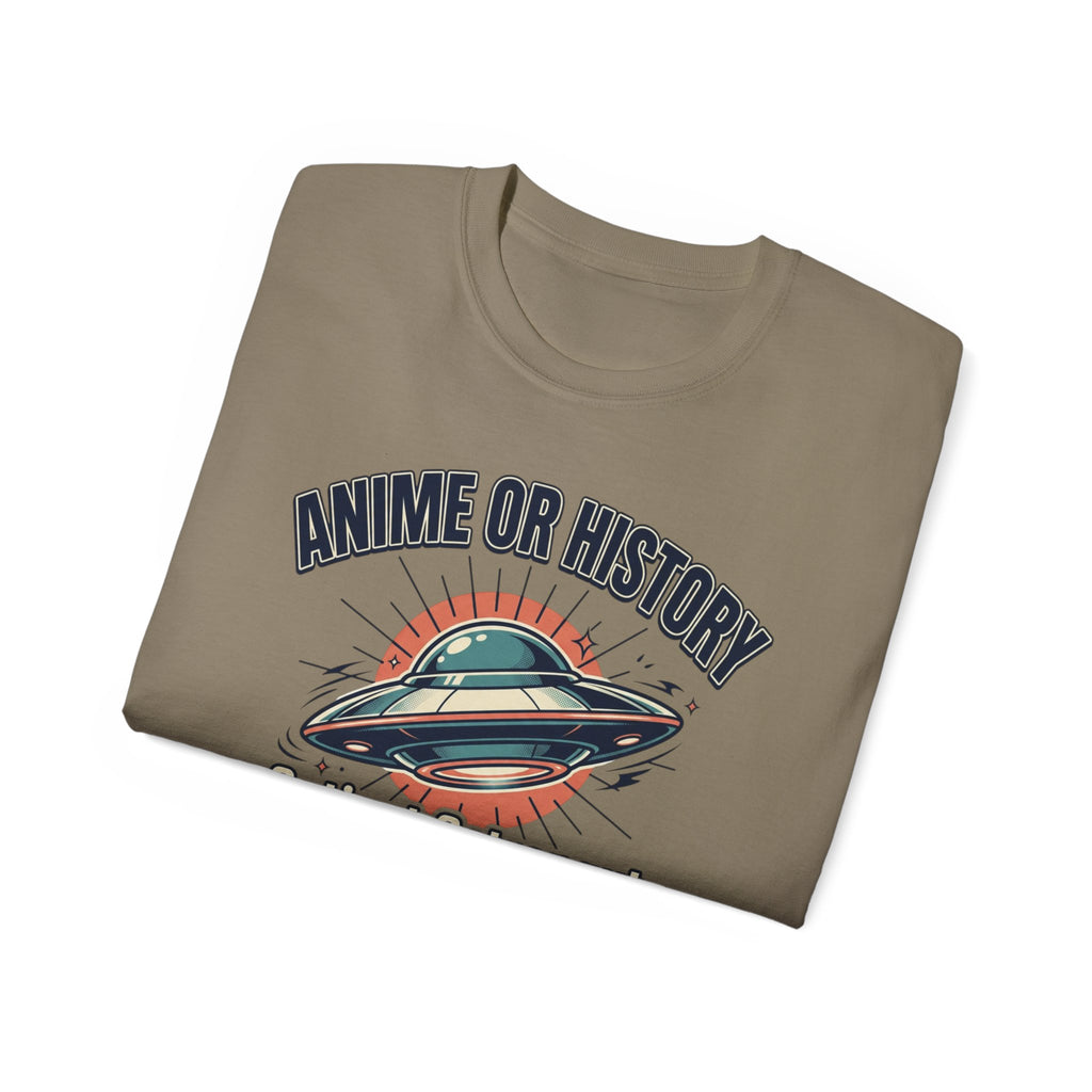 Anime or History Tee — "Ancient Astronaut Theorists Say Yes" Retro UFO T-Shirt