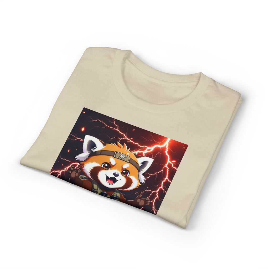 Anime Red Panda Tee — "Water. Shelter. Anime." Survival Humor Shirt
