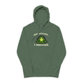 Pigment-Dyed Hoodie — "Stare Into The Abyss, It Stared Back" Frog Graphic