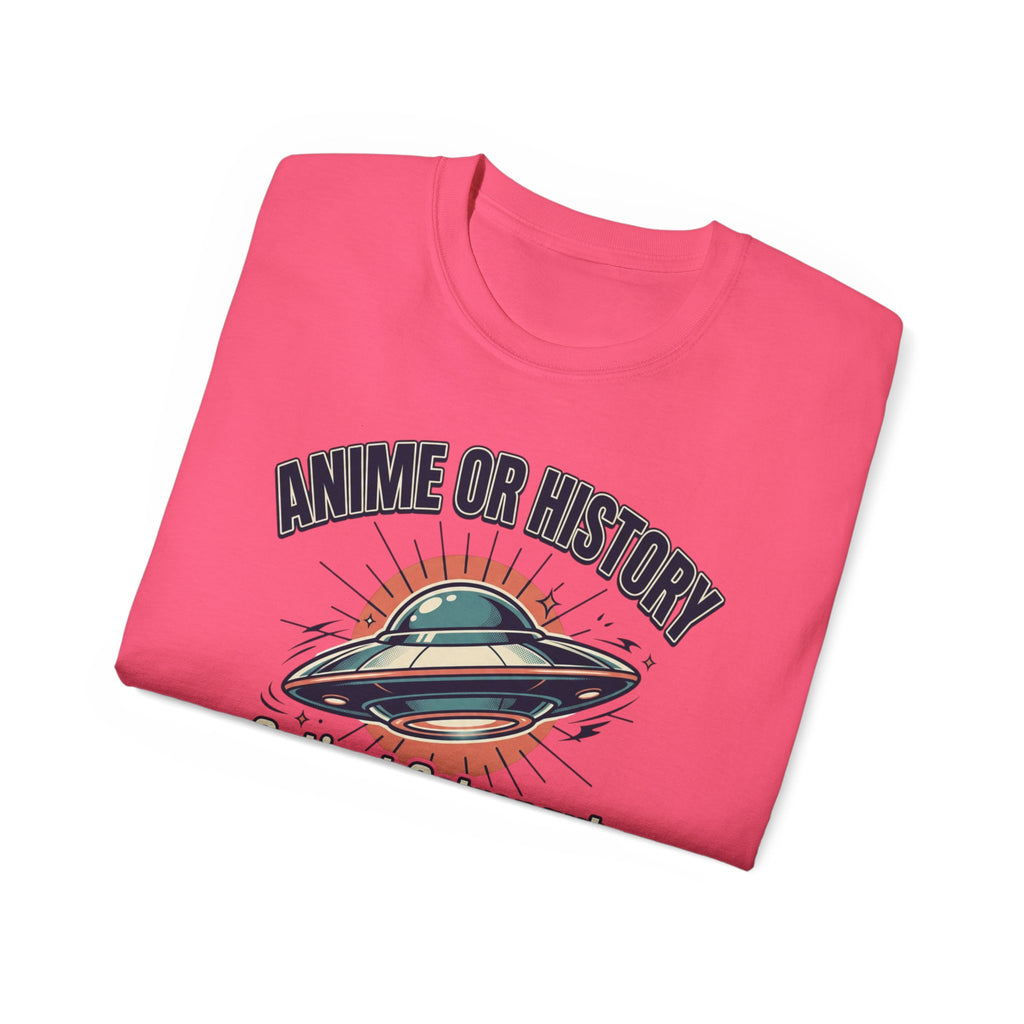 Anime or History Tee — "Ancient Astronaut Theorists Say Yes" Retro UFO T-Shirt