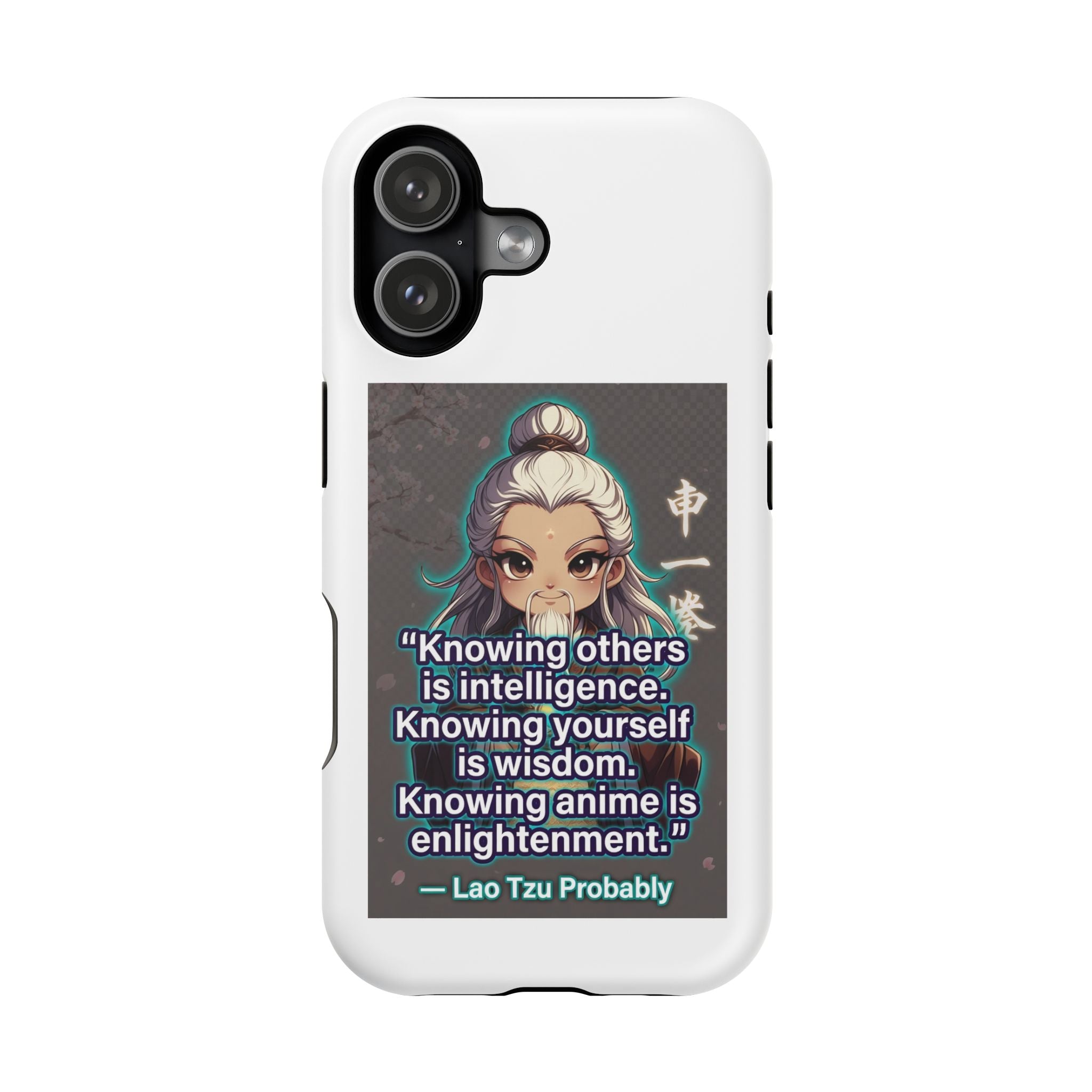 Anime Wisdom Magnetic Impact Phone Case — "Knowing anime is enlightenment"
