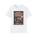 Funny Gaming T-Shirt — "As long as a weapon looks cool it matters not functionality — Aristotle Probably"